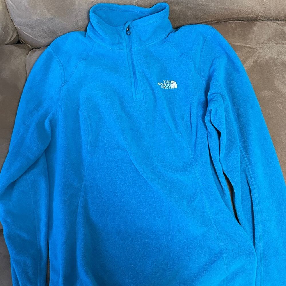 The North Face Bright Blue Half-Zip Fleece